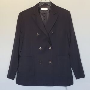 NWT Storets Nevaeh Oversized Long Blazer Black Academia Preppy Classic Career